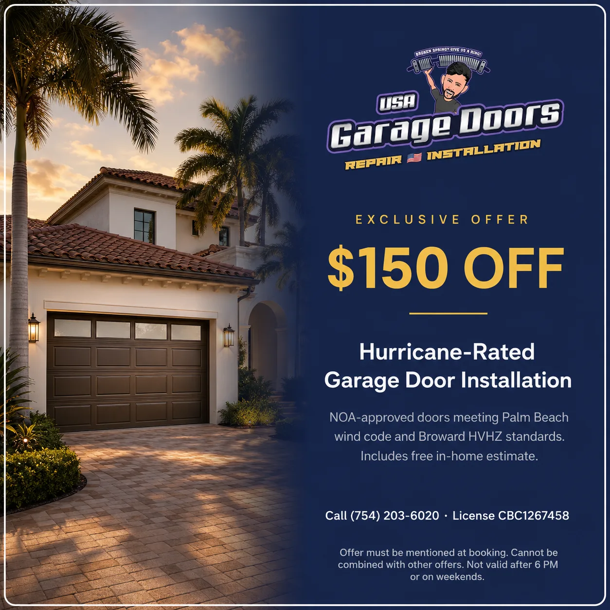 $150 OFF New Door Install coupon — code NEWDOOR150, never expires